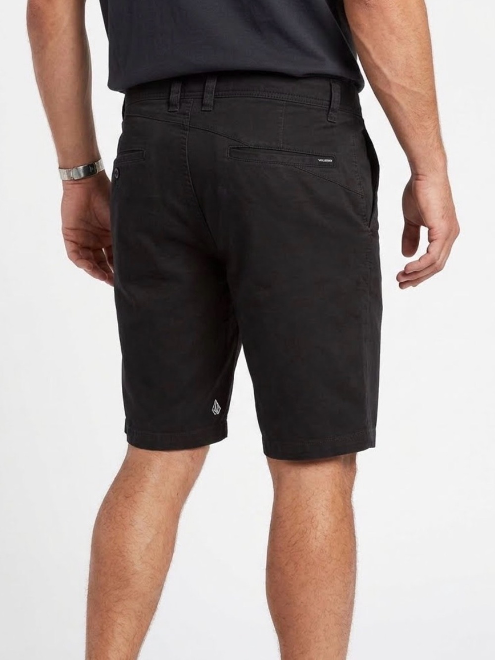 Volcom Mens Black Shorts Sz 34 Pre-Owned Good, Skater, Surfer, Moto, Loose Fit